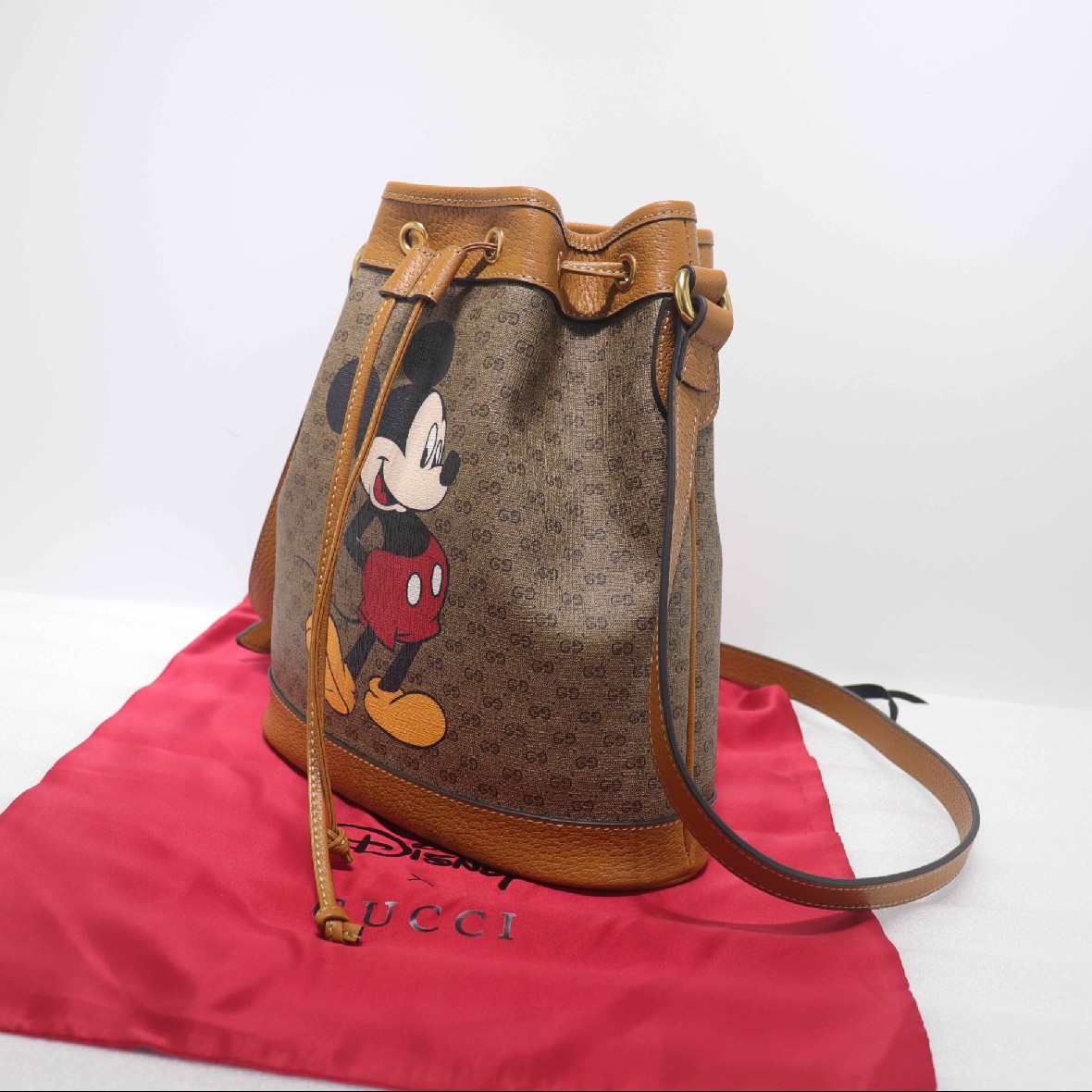 Disney x Gucci small bucket bag Style 602691 HWXAM 8559 - Click Image to Close